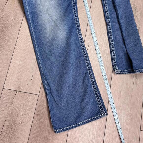 BKE Tyler Men’s Jeans Size 40x33 Newgate Relaxed Fit Bootcut Denim Lined Wash - Picture 8 of 10